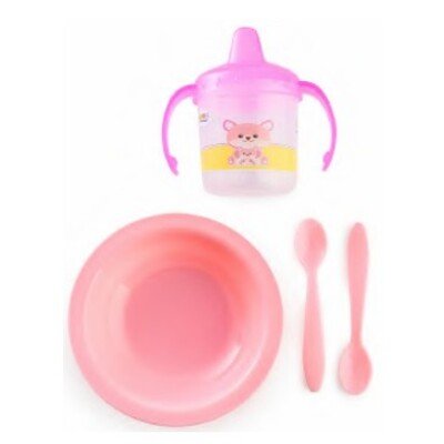 produto: KIT REFEICAO 703 COM PRAT. CAN. E TALHERES CART. C/4UN ROSA CEFISA 