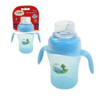 produto: COPO 902 MUNDO MACIO COM ALCA 240 ML AZUL CEFISA 