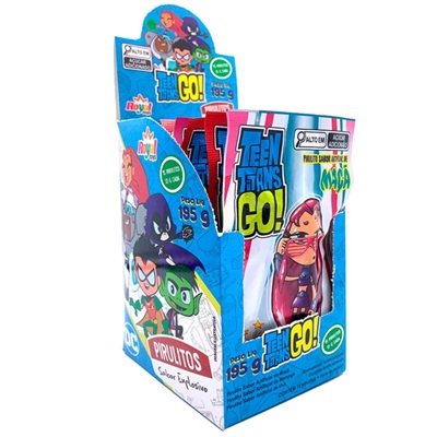 produto: PIRULITO TEEN TITANS GO CX 15 ROYAL TOYS 