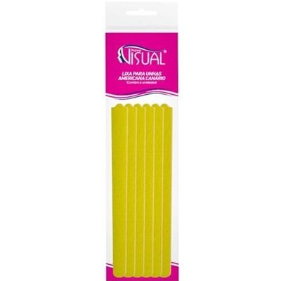 produto: LIXA P/ UNHA AMERICANA (CANARIO) C/6 NOVO VISUAL 